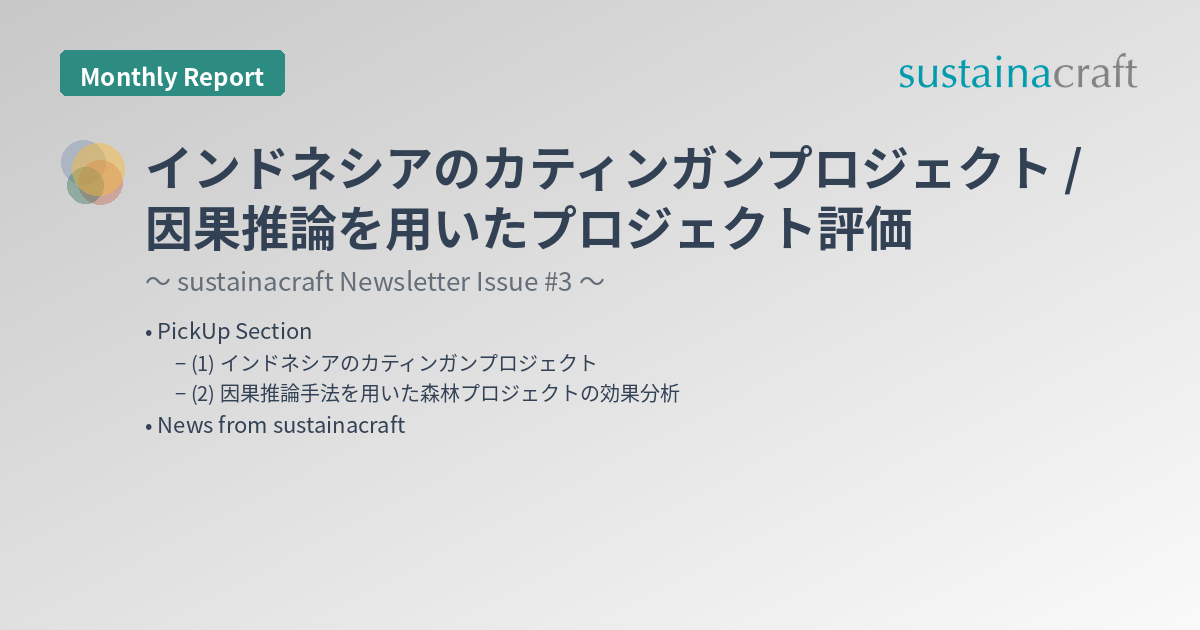 インドネシアのカティンガンプロジェクト / 因果推論を用いたプロジェクト評価