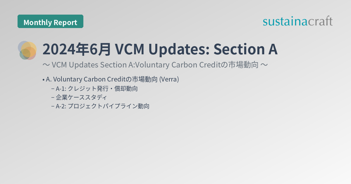 2024年6月 VCM Updates: Section A