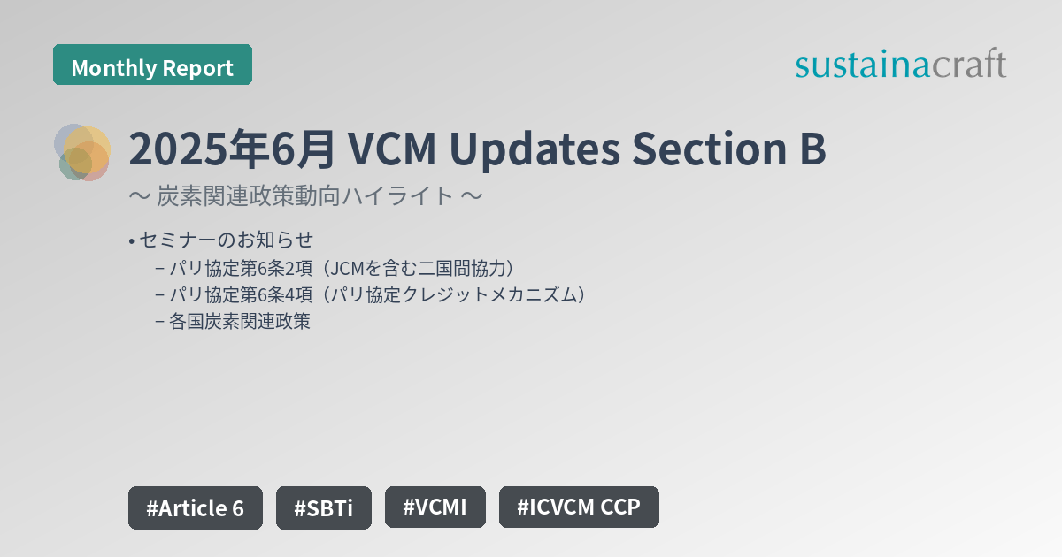 2025年6月 VCM Updates Section B