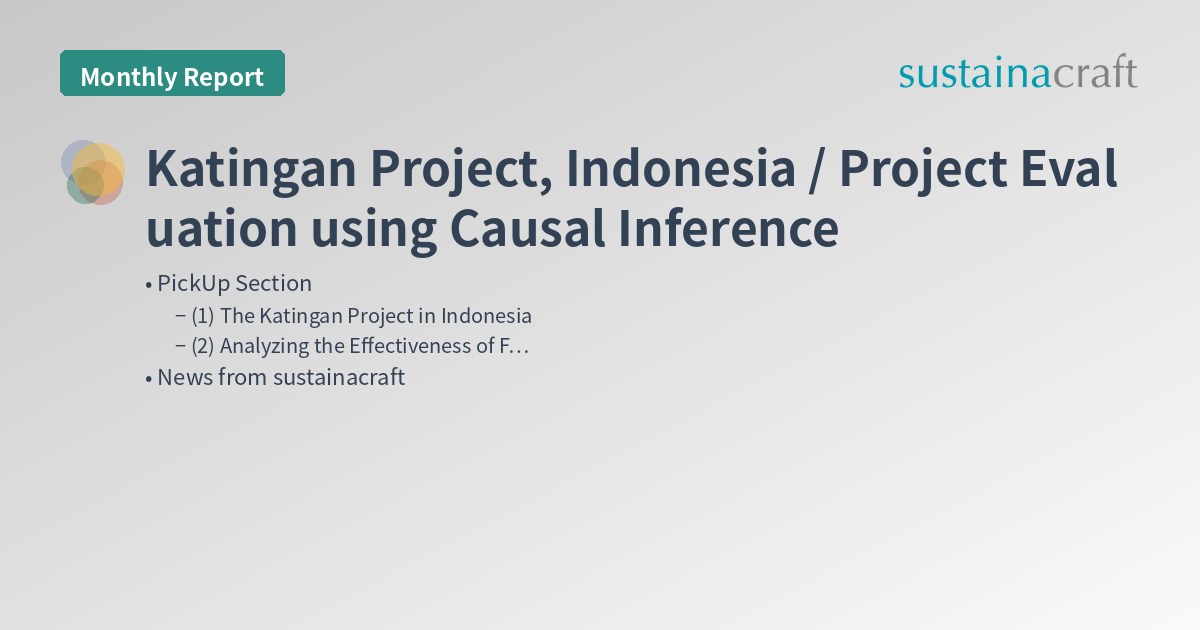 Katingan Project, Indonesia / Project Evaluation using Causal Inference