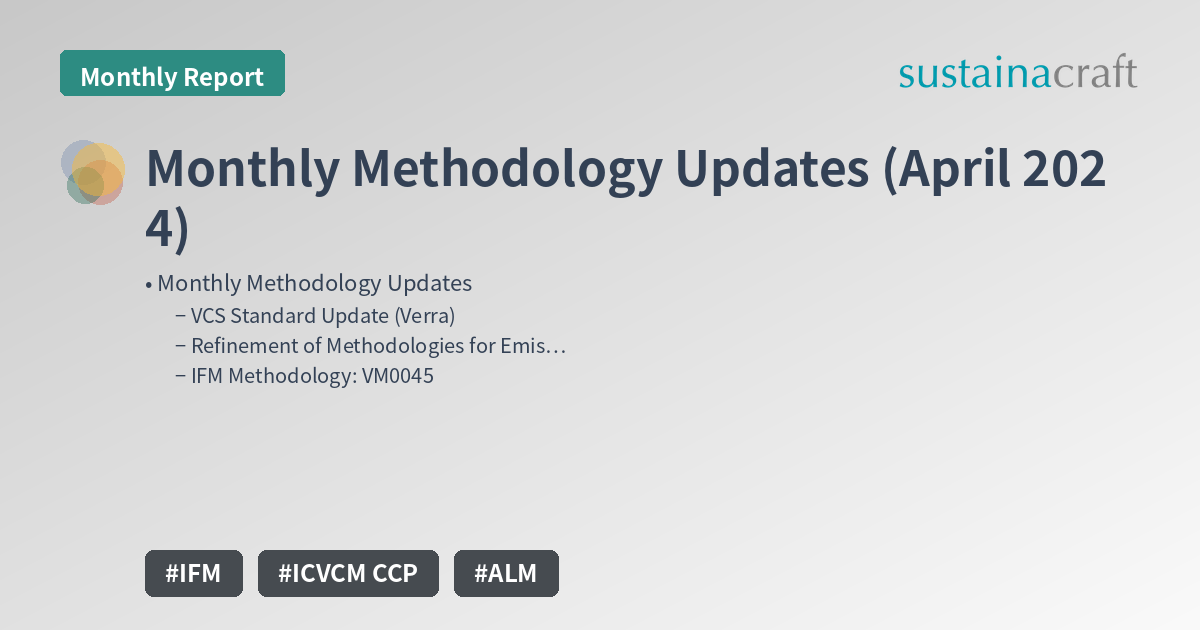 Monthly Methodology Updates (April 2024)