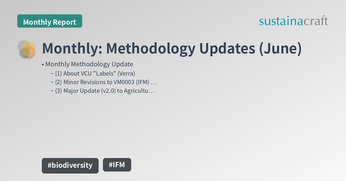 Monthly: Methodology Updates (June)