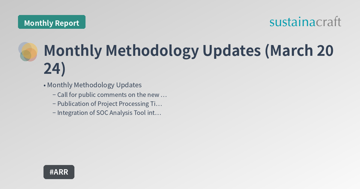 Monthly Methodology Updates (March 2024)