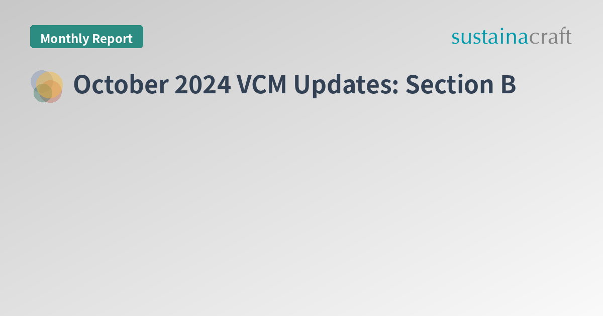 October 2024 VCM Updates: Section B