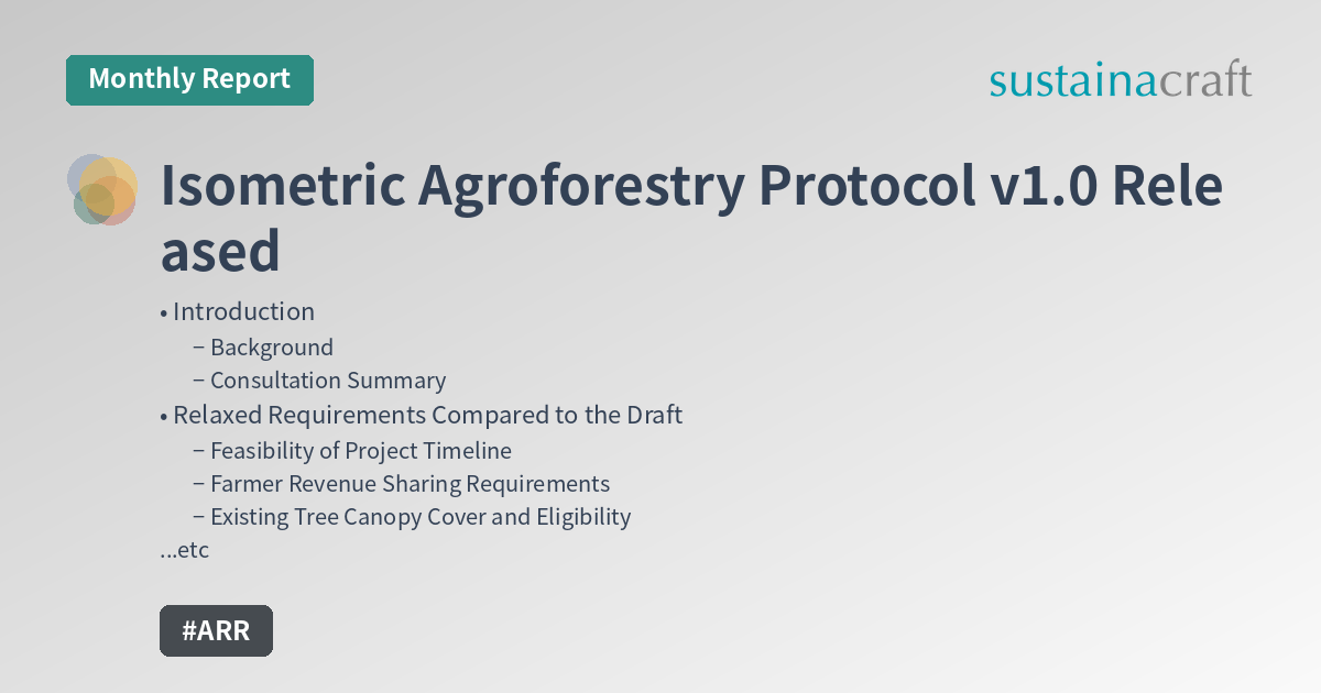Isometric Agroforestry Protocol v1.0 Released