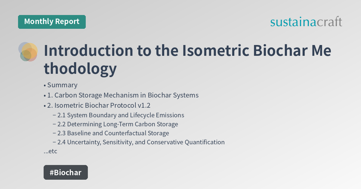 Introduction to the Isometric Biochar Methodology