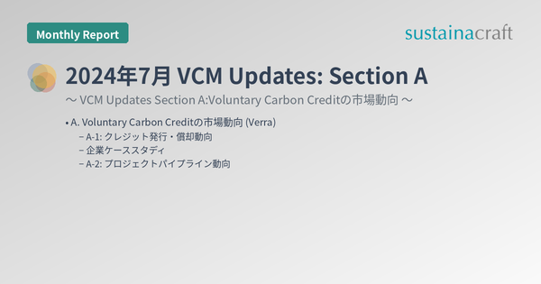 2024年7月 VCM Updates: Section A