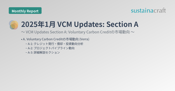 2025年1月 VCM Updates: Section A