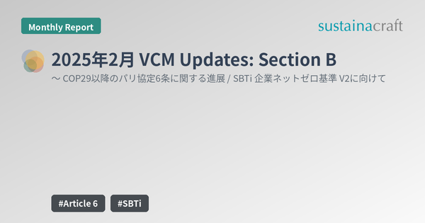 2025年2月 VCM Updates: Section B