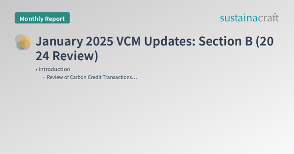 January 2025 VCM Updates: Section B (2024 Review)