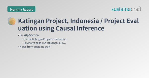 Katingan Project, Indonesia / Project Evaluation using Causal Inference