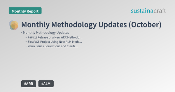 Monthly Methodology Updates (October)
