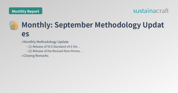 Monthly: September Methodology Updates