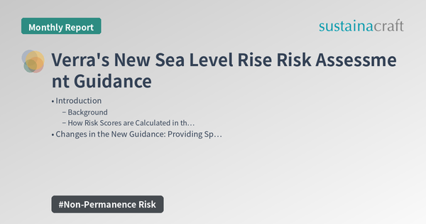 Verra's New Sea Level Rise Risk Assessment Guidance